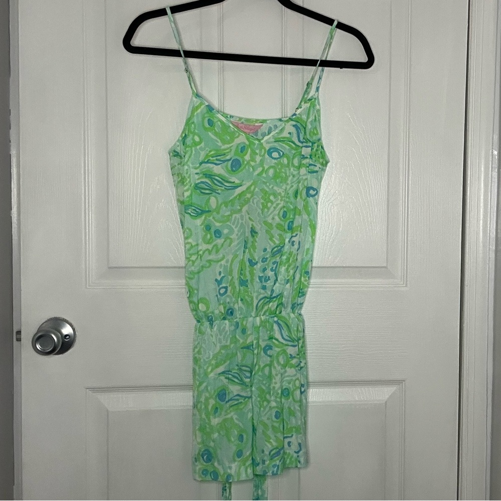 Lilly Pulitzer Any Fins Possible Deanna Romper XS - Picture 5 of 8